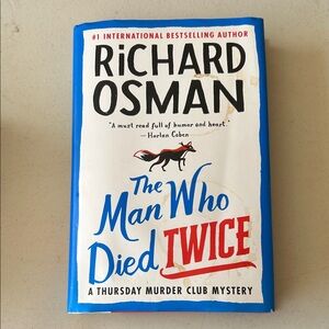 The Man Who Died Twice Hardcover Book